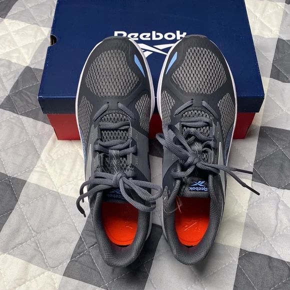 Grey & Blue Reebok Running Shoe, 8.5 - Picture 11 of 12